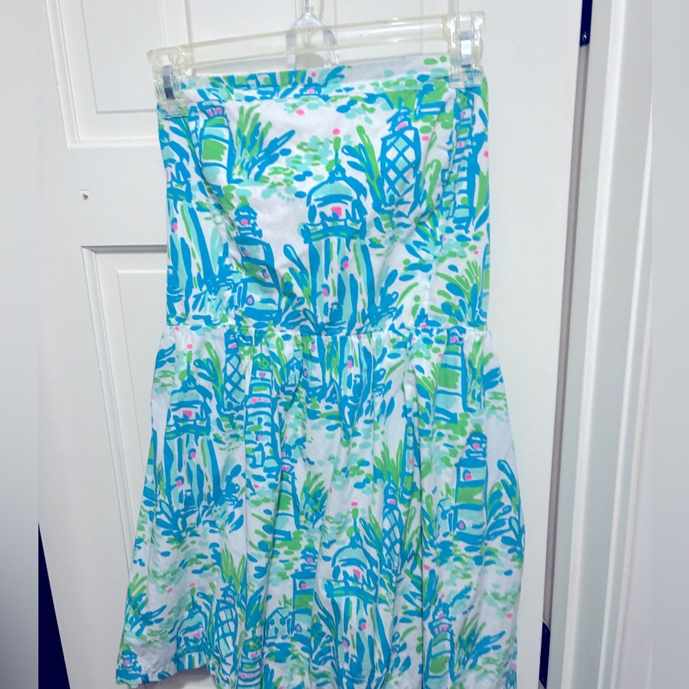 Lilly Pulitzer NWOT Strapless Dress sz L